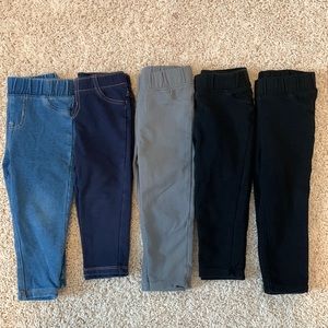 Cat & Jack girls toddler 18 month pant lot